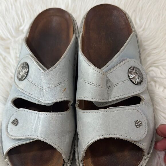 FINN COMFORT GERMANY Blue Leather Sandals Size 38 - Picture 6 of 10
